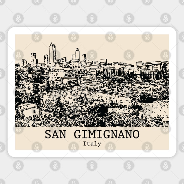 San Gimignano - Italy Magnet by Lakeric